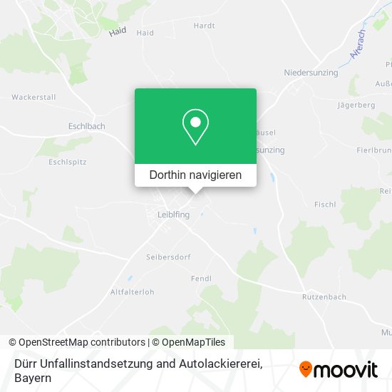Dürr Unfallinstandsetzung and Autolackiererei Karte