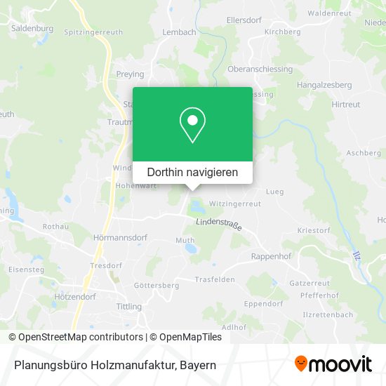 Planungsbüro Holzmanufaktur Karte