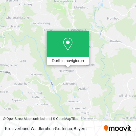 Kreisverband Waldkirchen-Grafenau Karte
