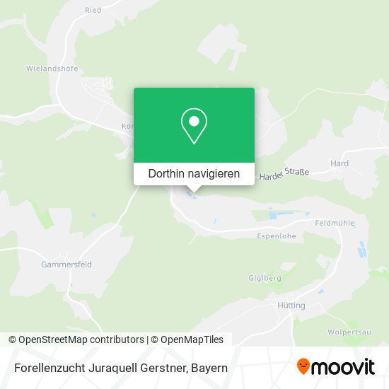 Forellenzucht Juraquell Gerstner Karte