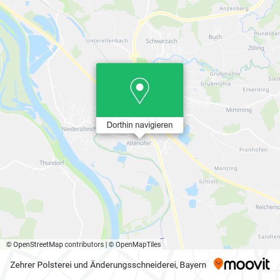Zehrer Polsterei und Änderungsschneiderei Karte