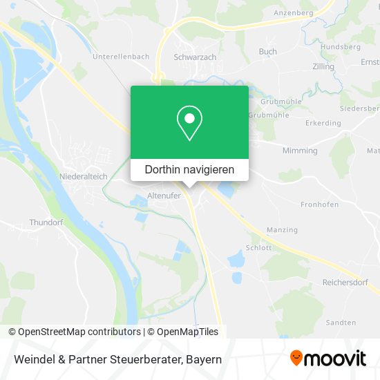 Weindel & Partner Steuerberater Karte