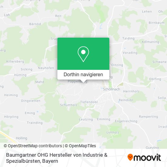 Baumgartner OHG Hersteller von Industrie & Spezialbürsten Karte