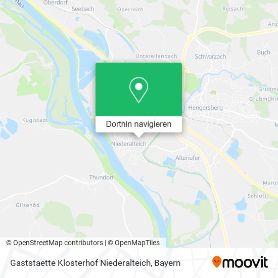 Gaststaette Klosterhof Niederalteich Karte
