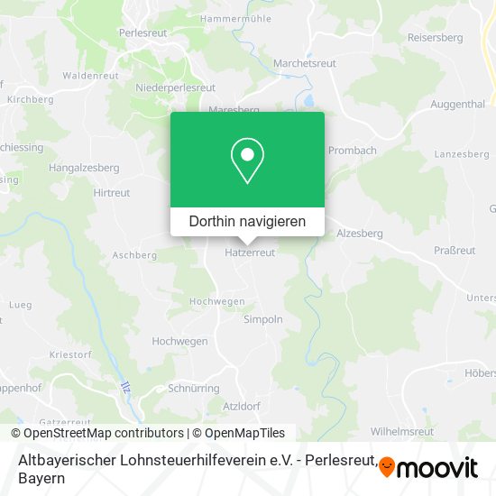 Altbayerischer Lohnsteuerhilfeverein e.V. - Perlesreut Karte