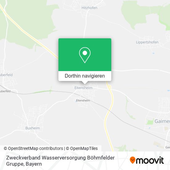 Zweckverband Wasserversorgung Böhmfelder Gruppe Karte