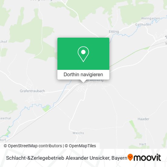 Schlacht-&Zerlegebetrieb Alexander Unsicker Karte