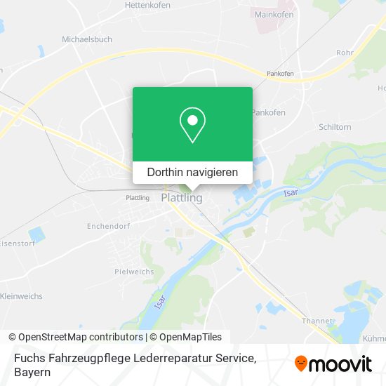 Fuchs Fahrzeugpflege Lederreparatur Service Karte