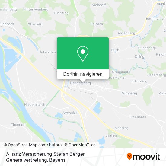 Allianz Versicherung Stefan Berger Generalvertretung Karte