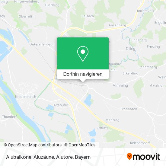 Alubalkone, Aluzäune, Alutore Karte