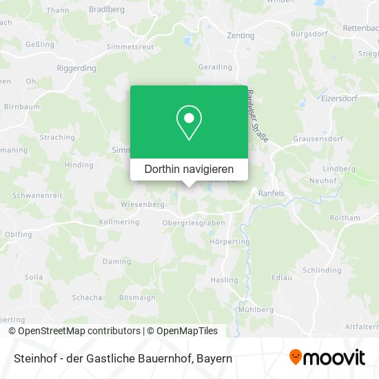 Steinhof - der Gastliche Bauernhof Karte