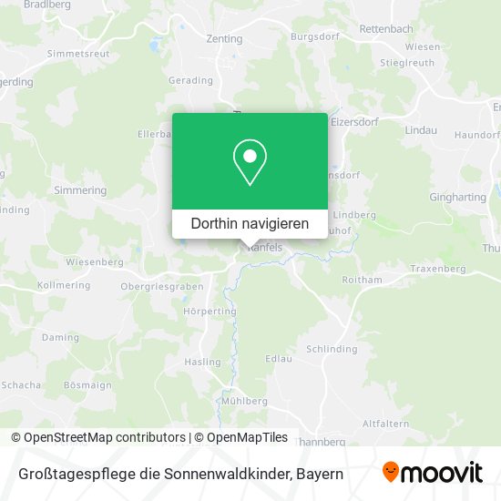 Großtagespflege die Sonnenwaldkinder Karte