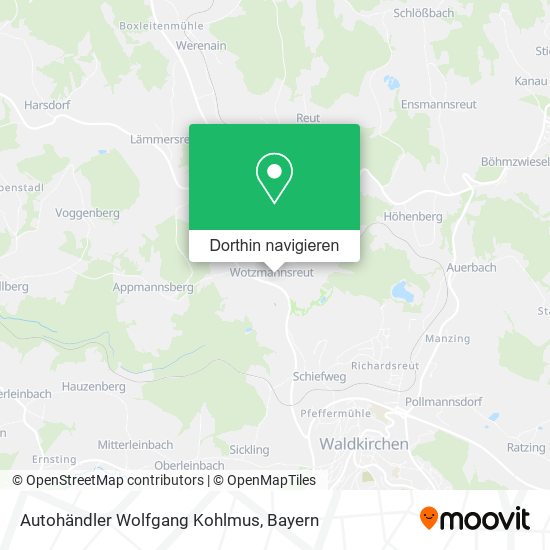 Autohändler Wolfgang Kohlmus Karte