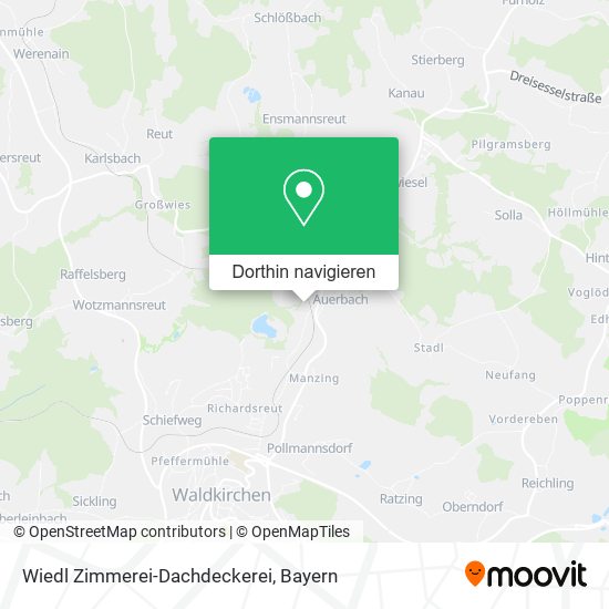 Wiedl Zimmerei-Dachdeckerei Karte