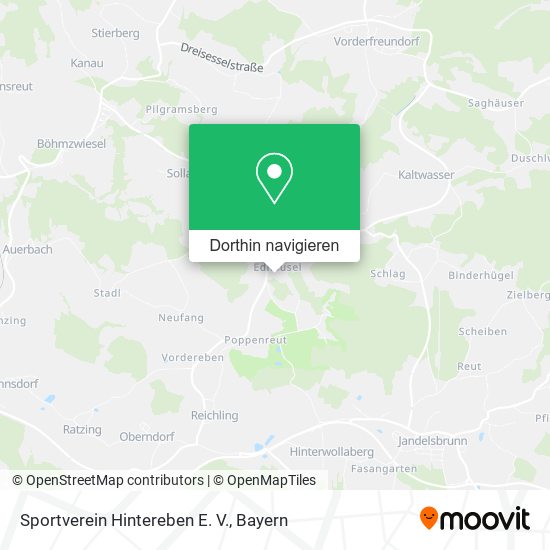 Sportverein Hintereben E. V. Karte