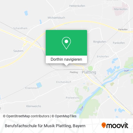Berufsfachschule für Musik Plattling Karte