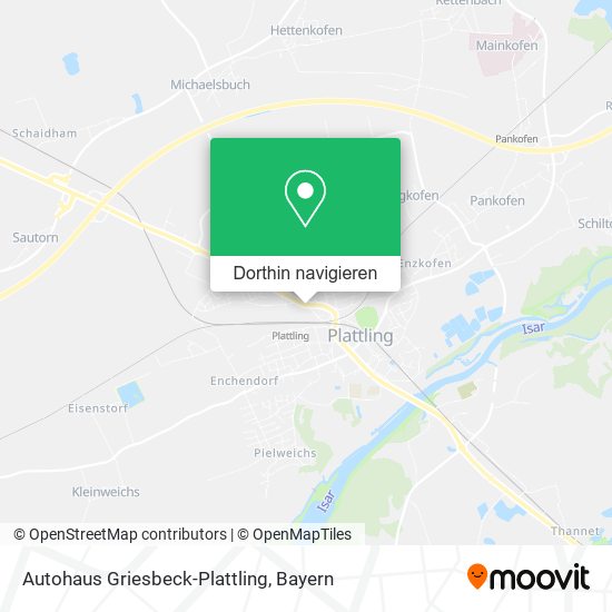 Autohaus Griesbeck-Plattling Karte