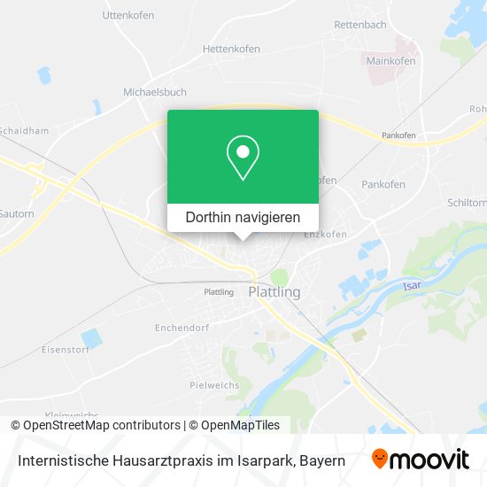Internistische Hausarztpraxis im Isarpark Karte