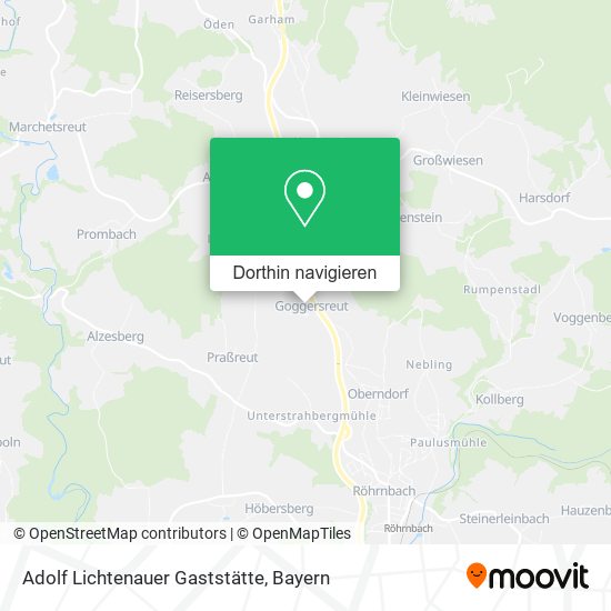 Adolf Lichtenauer Gaststätte Karte
