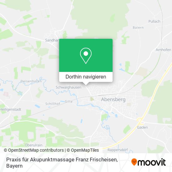 Praxis für Akupunktmassage Franz Frischeisen Karte