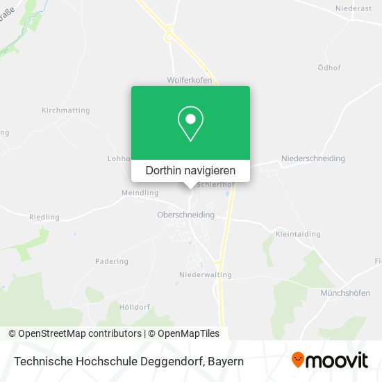 Technische Hochschule Deggendorf Karte