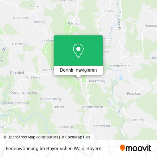 Ferienwohnung im Bayerischen Wald Karte