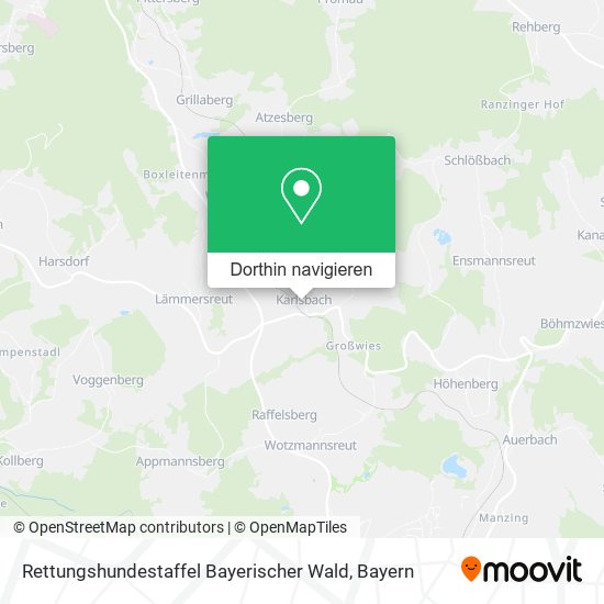 Rettungshundestaffel Bayerischer Wald Karte