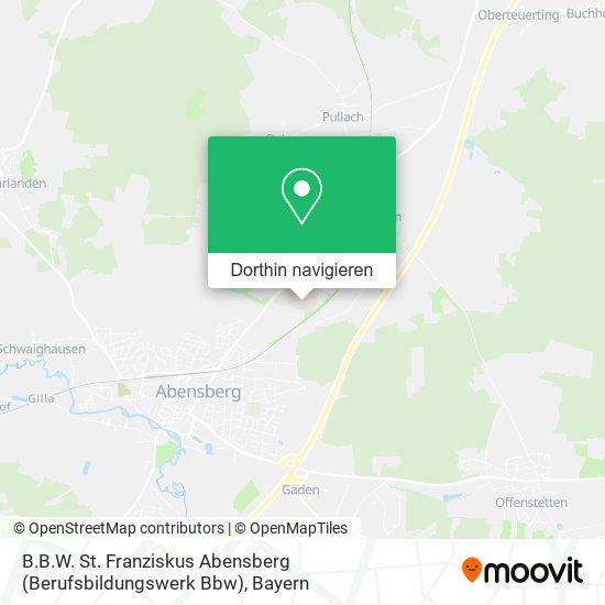 B.B.W. St. Franziskus Abensberg (Berufsbildungswerk Bbw) Karte