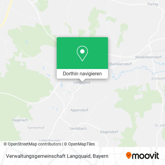 Verwaltungsgemeinschaft Langquaid Karte