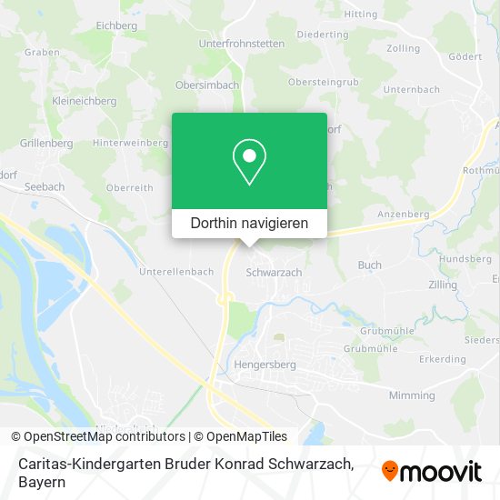Caritas-Kindergarten Bruder Konrad Schwarzach Karte