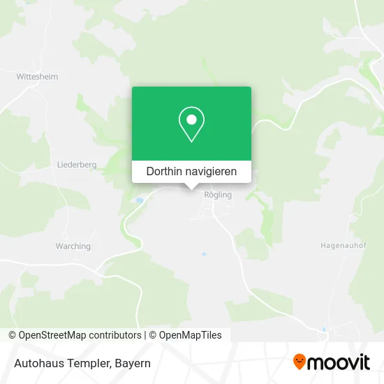 Autohaus Templer Karte