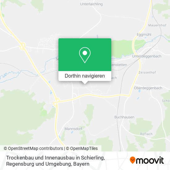 Trockenbau und Innenausbau in Schierling, Regensburg und Umgebung Karte