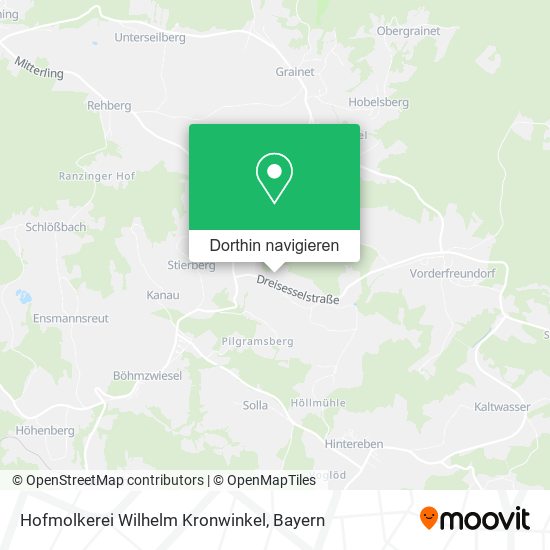 Hofmolkerei Wilhelm Kronwinkel Karte