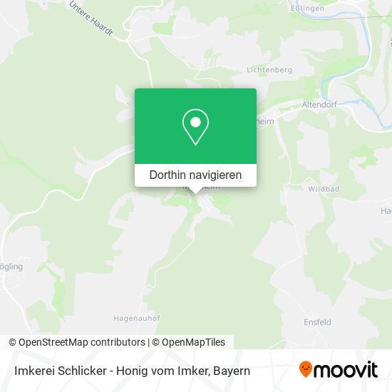 Imkerei Schlicker - Honig vom Imker Karte