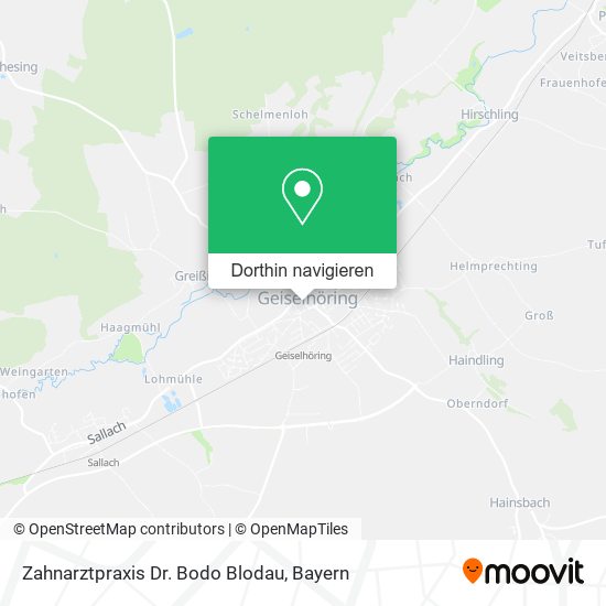 Zahnarztpraxis Dr. Bodo Blodau Karte