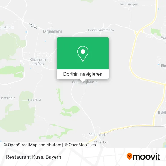 Restaurant Kuss Karte