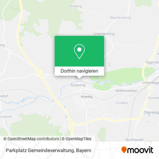 Parkplatz Gemeindeverwaltung Karte