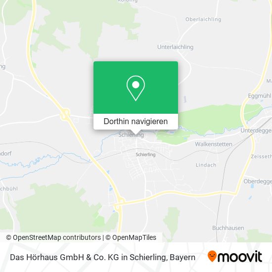 Das Hörhaus GmbH & Co. KG in Schierling Karte