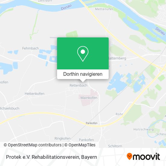 Protek e.V. Rehabilitationsverein Karte