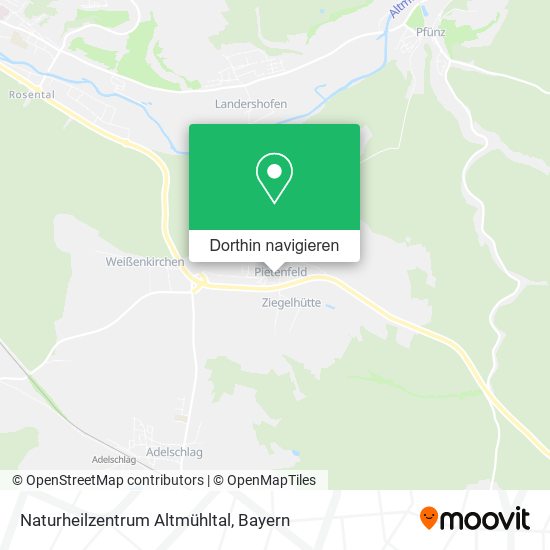 Naturheilzentrum Altmühltal Karte