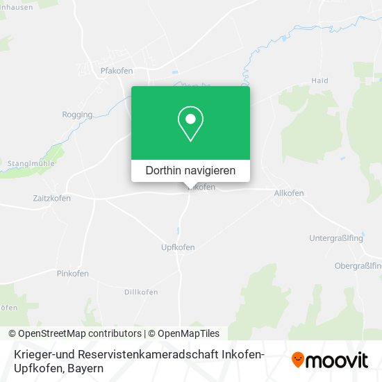 Krieger-und Reservistenkameradschaft Inkofen-Upfkofen Karte