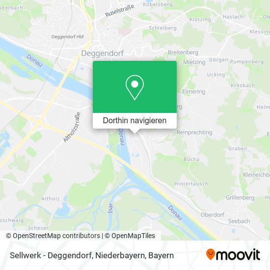 Sellwerk - Deggendorf, Niederbayern Karte