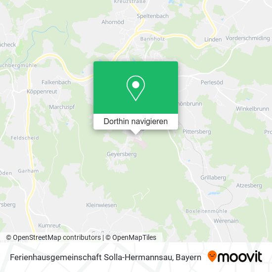 Ferienhausgemeinschaft Solla-Hermannsau Karte