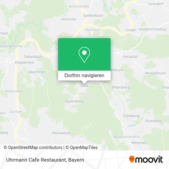Uhrmann Cafe Restaurant Karte