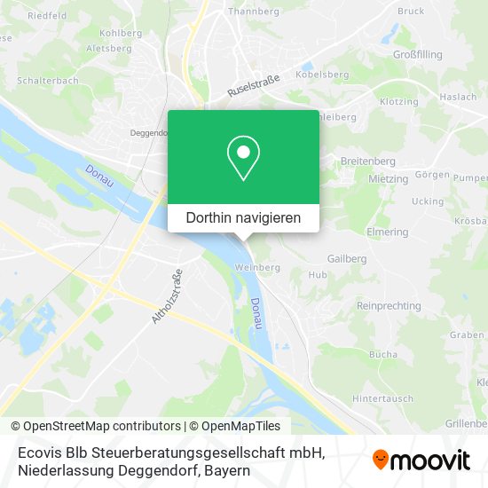 Ecovis Blb Steuerberatungsgesellschaft mbH, Niederlassung Deggendorf Karte