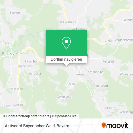 Aktivcard Bayerischer Wald Karte