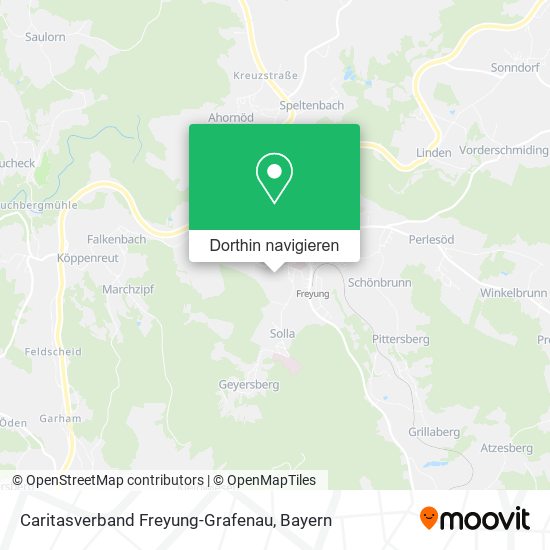 Caritasverband Freyung-Grafenau Karte