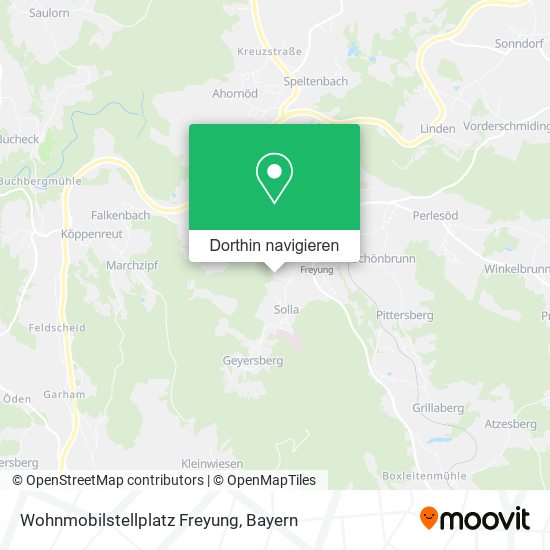 Wohnmobilstellplatz Freyung Karte