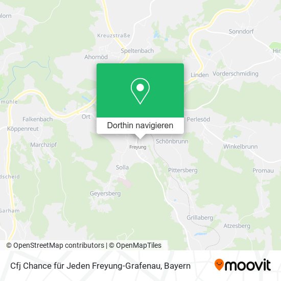 Cfj Chance für Jeden Freyung-Grafenau Karte