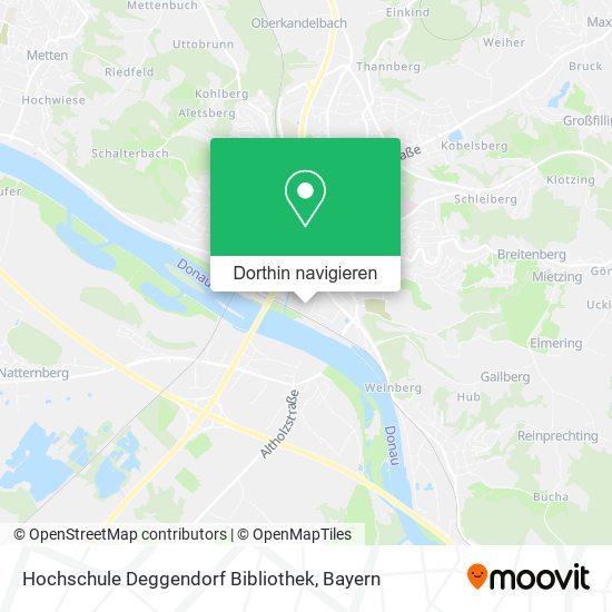 Hochschule Deggendorf Bibliothek Karte